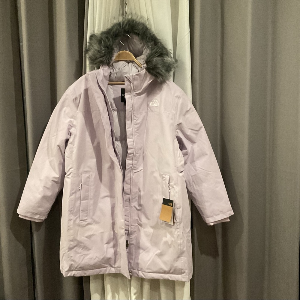 🆕 North Face ARCTIC PARKA Down Black Removable Fur Hood Wind Water Proof 1X NWT - Picture 3 of 14